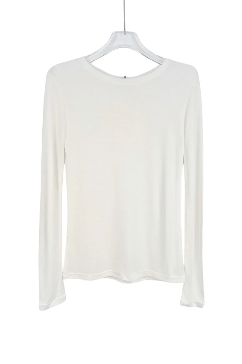 Max Simple Lyocell Wool Top_White