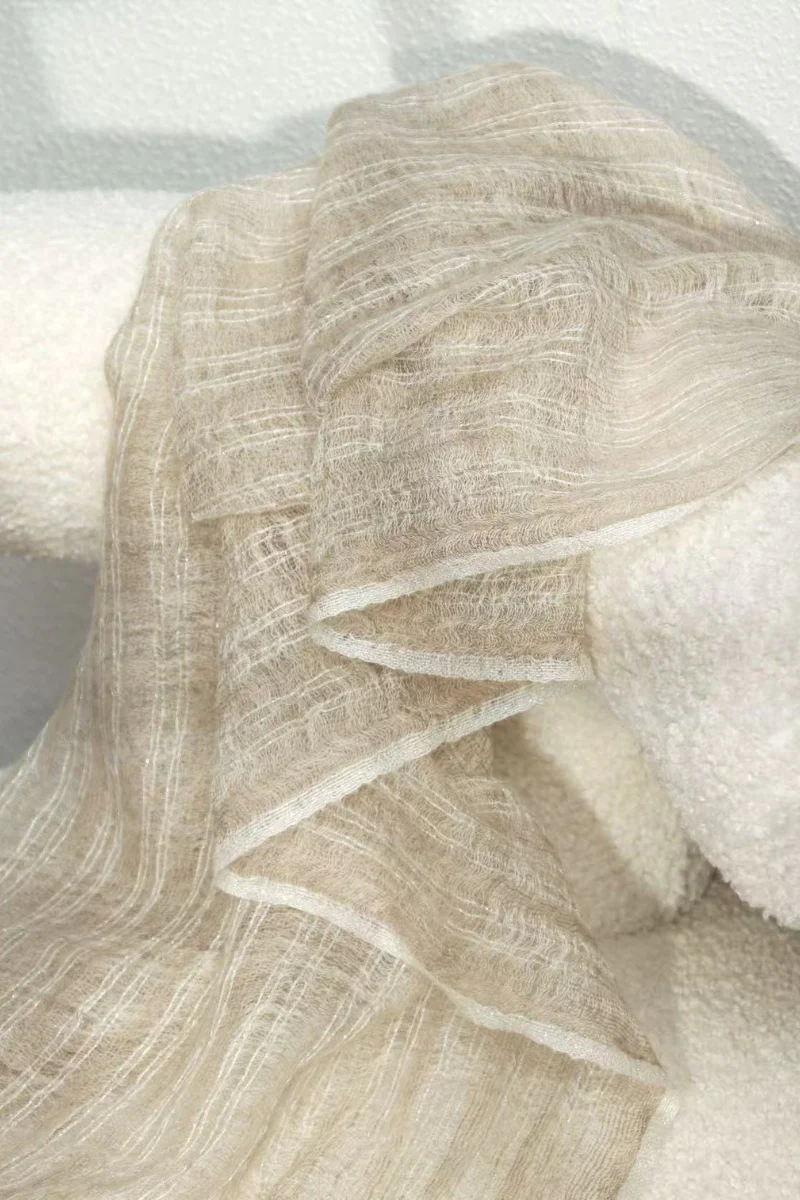 Max Simple Moonlight Cashmere Wrap Almond - Image 3