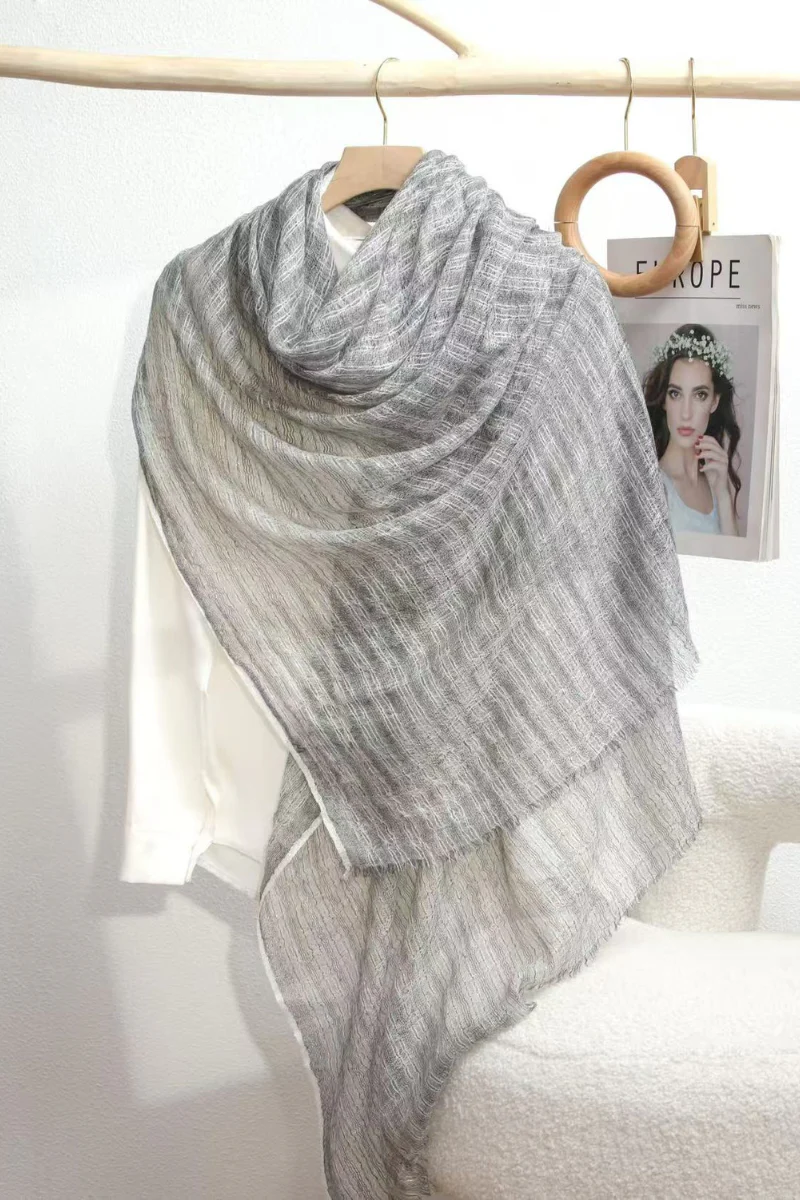 Max Simple Moonlight Cashmere Wrap Grey - Image 2