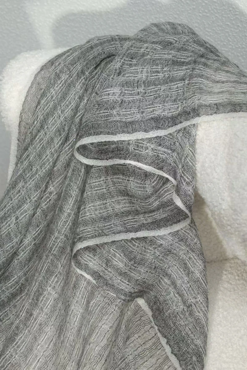 Max Simple Moonlight Cashmere Wrap Grey - Image 3