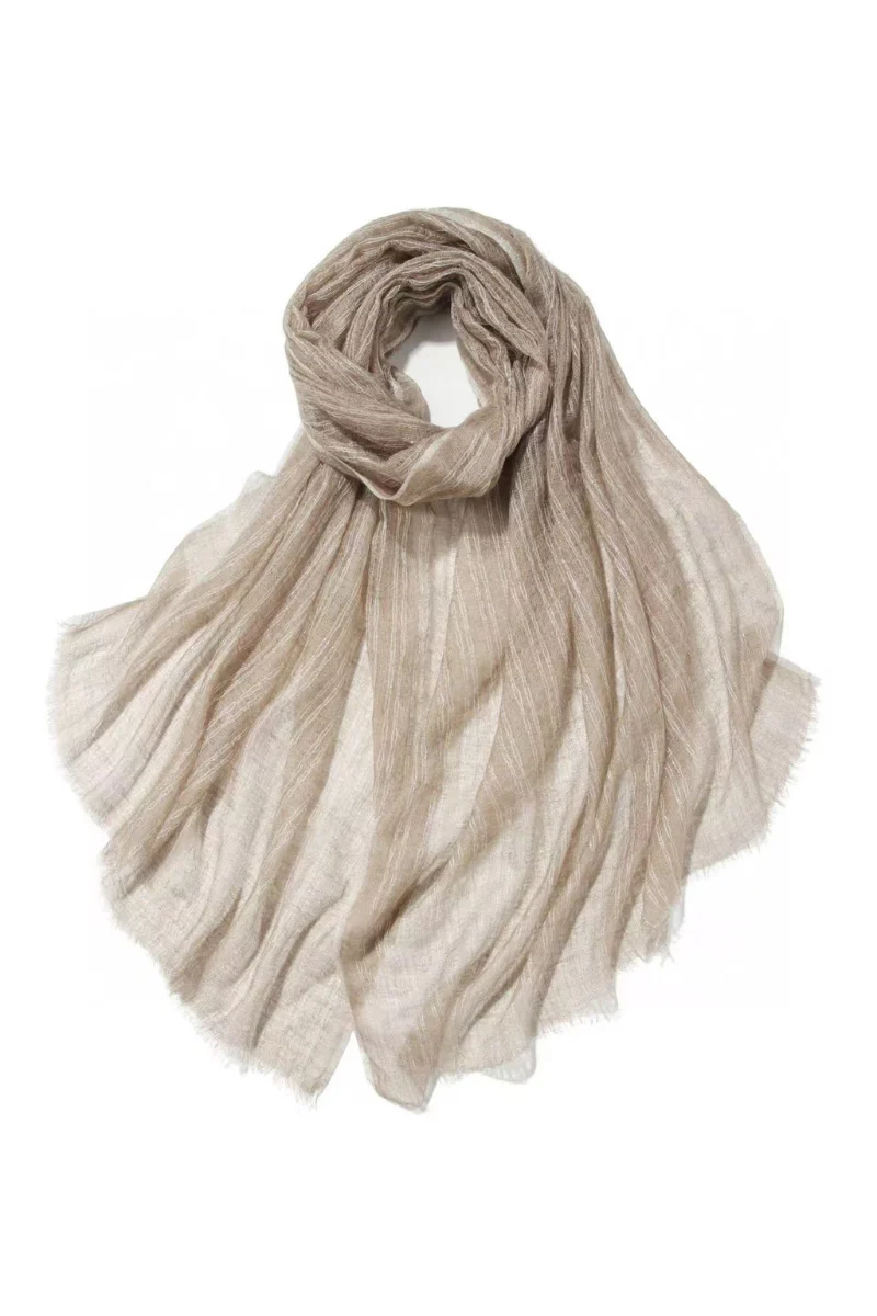 Max Simple Moonlight Cashmere Wrap Natural Purple