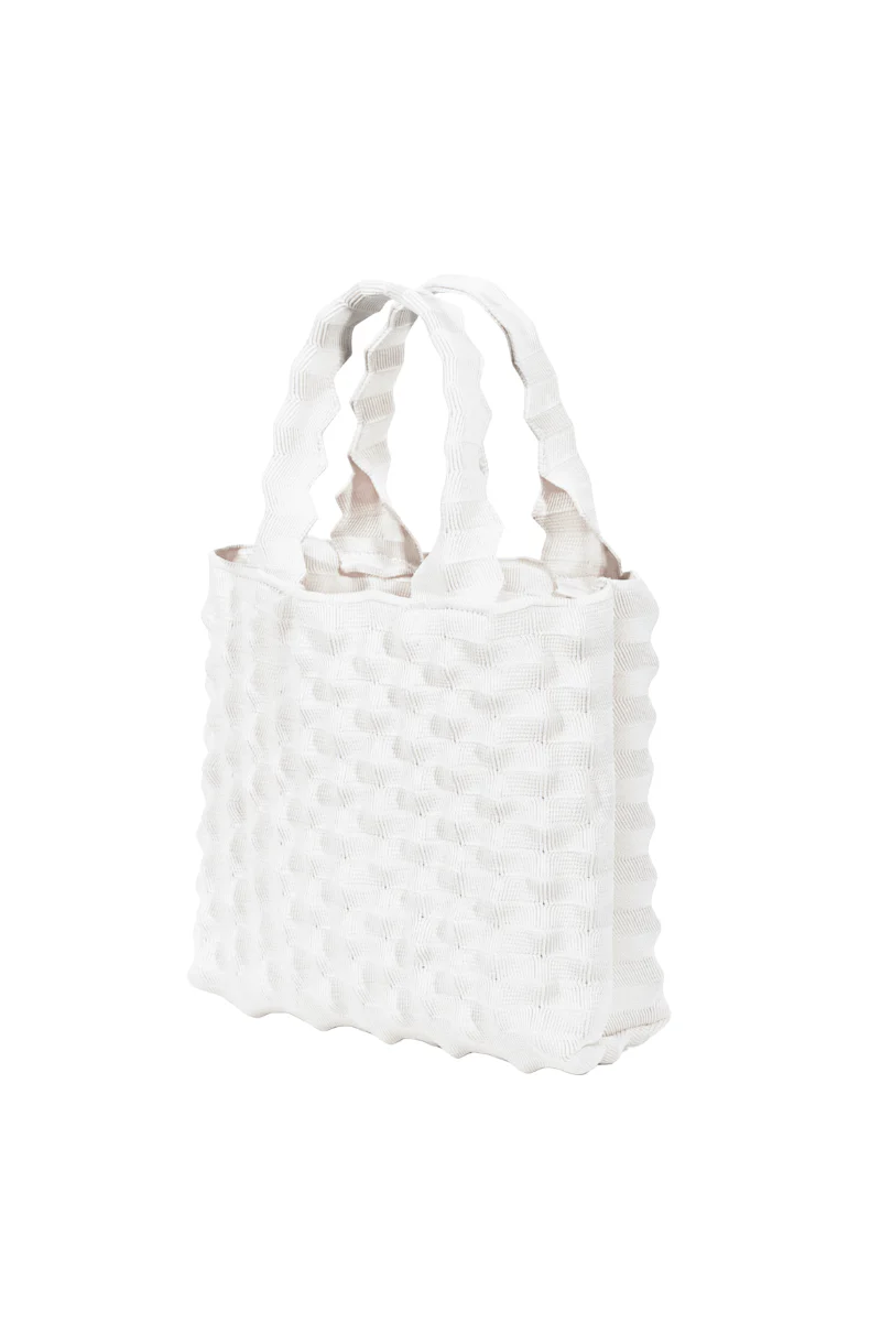 Max Simple Pineapple Knit Bag Cream