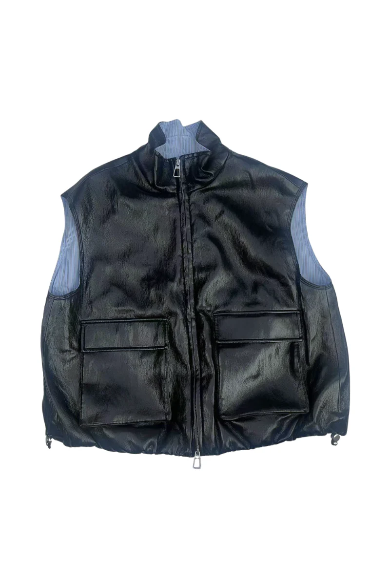 Max Simple Oversized Vest - Black