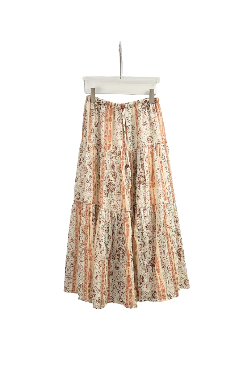 Max Simple Paisley Print Skirt Paisley