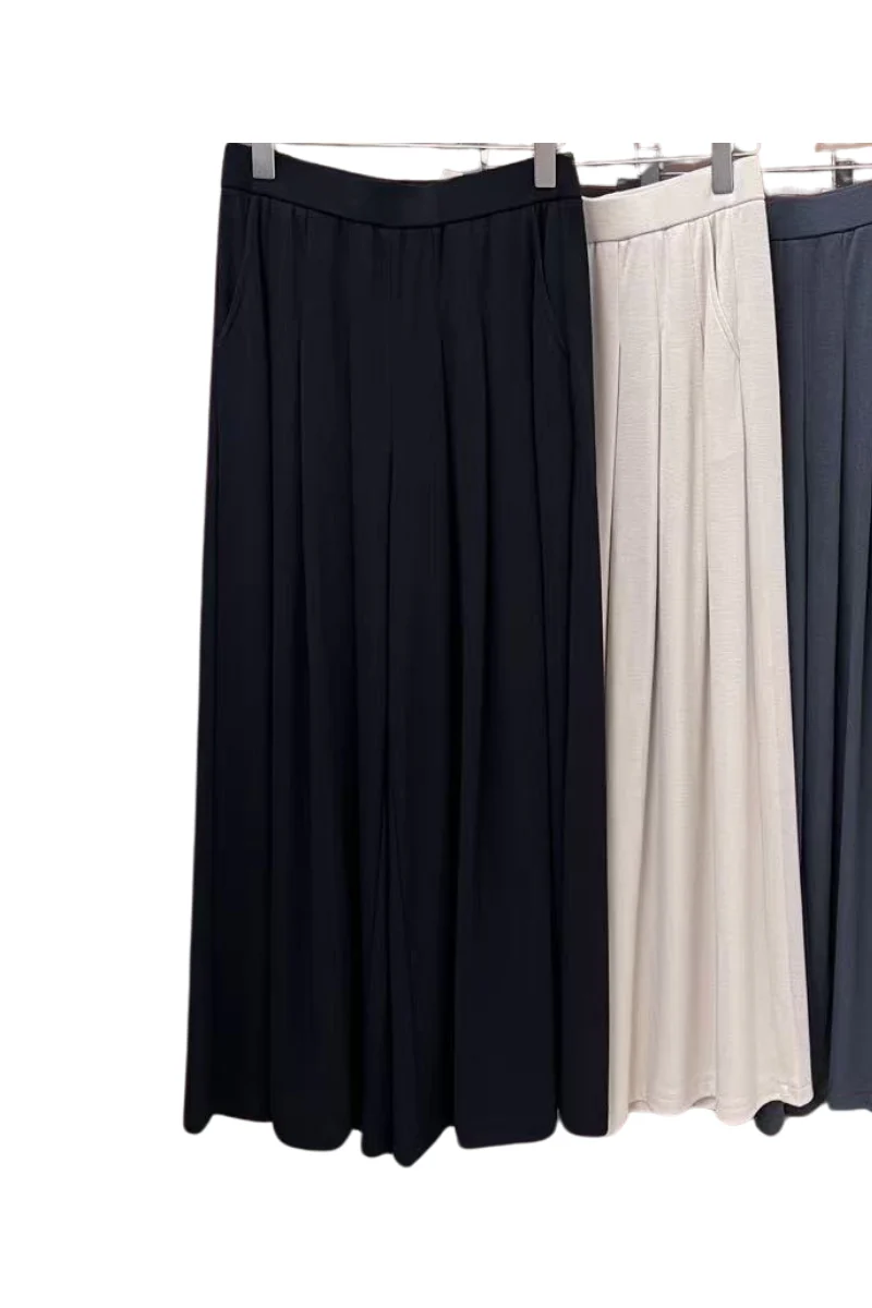 Max Simple Palazzo Pants - Black - Image 2