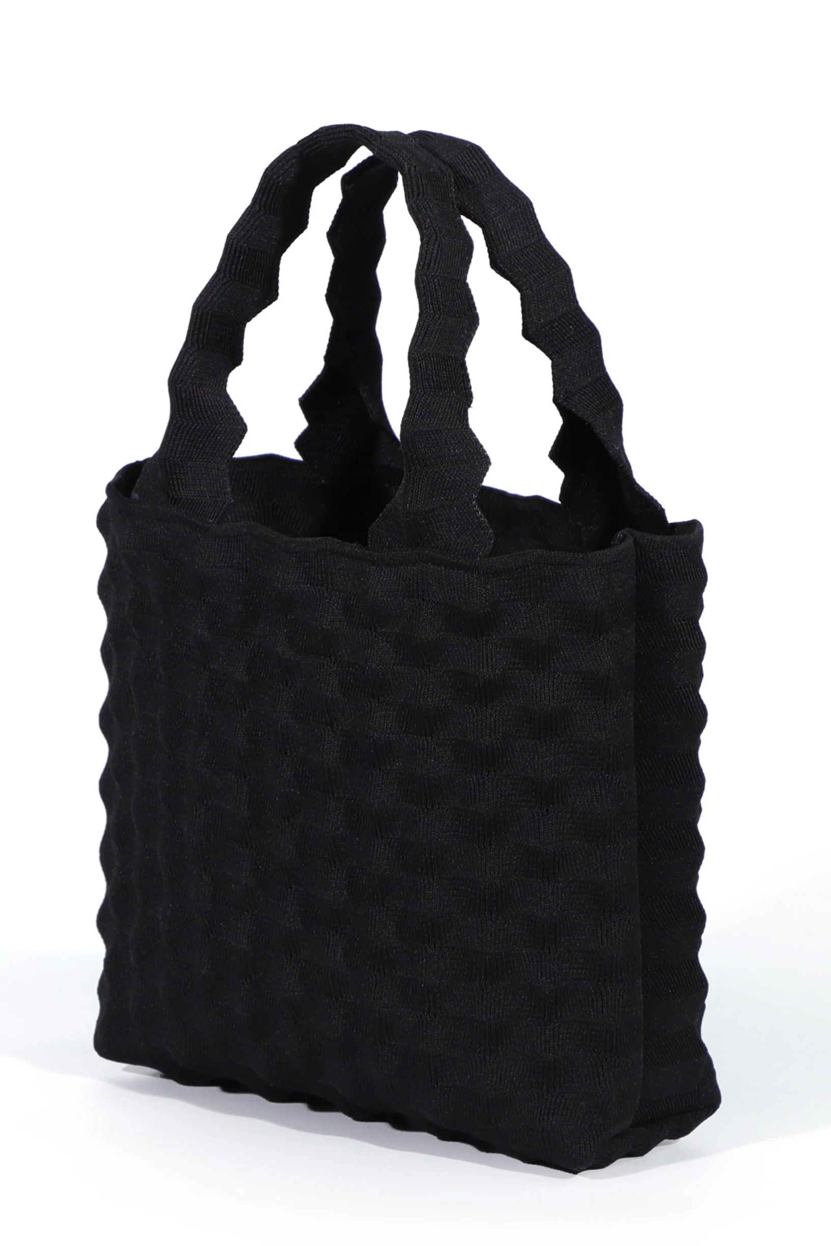 Max Simple Pineapple Knit Bag-Black - Image 3