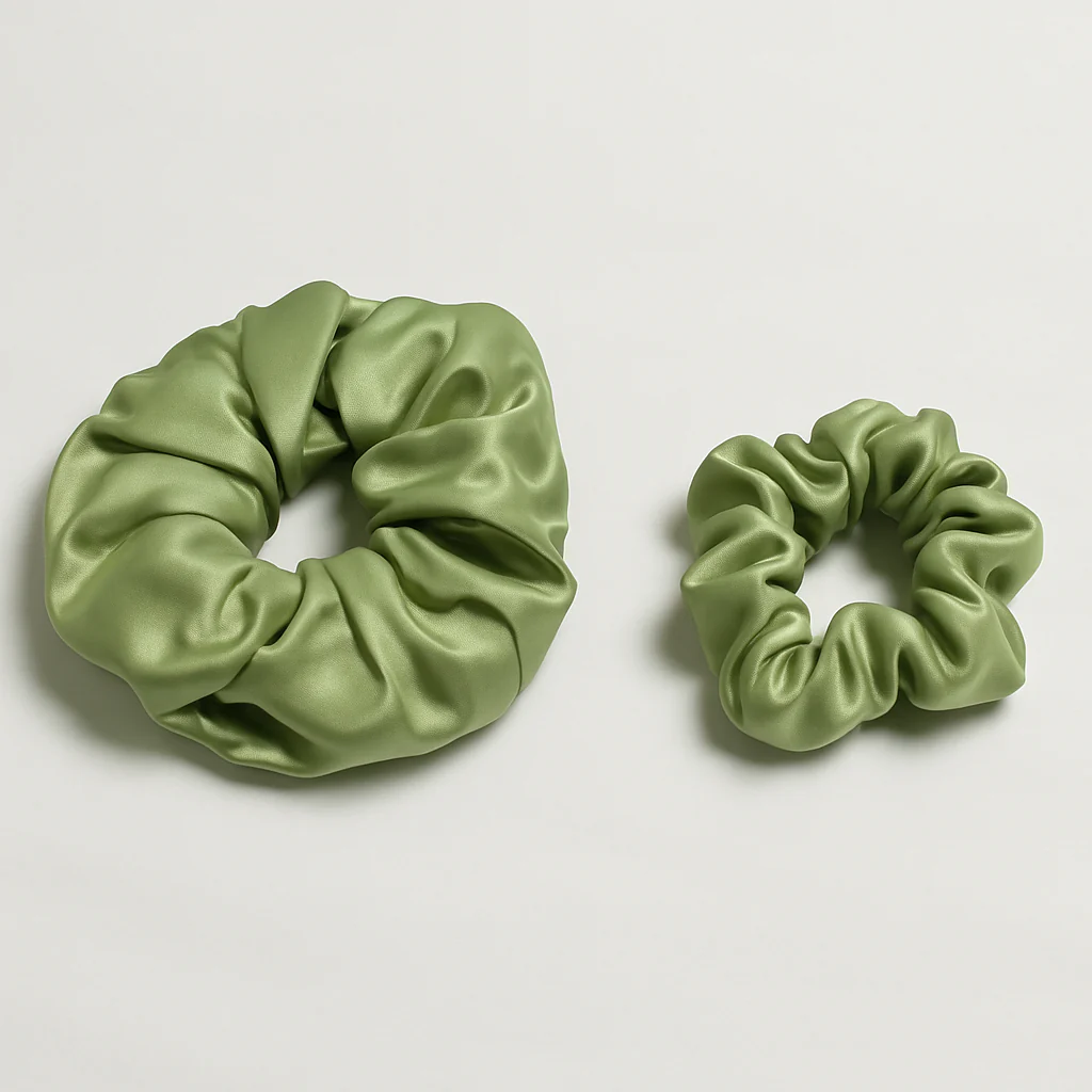 Max Simple Silk Classic Scrunchie – Sage Green