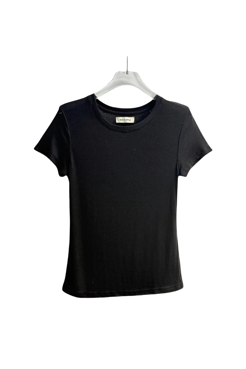 Max Simple Tiny Tee Black