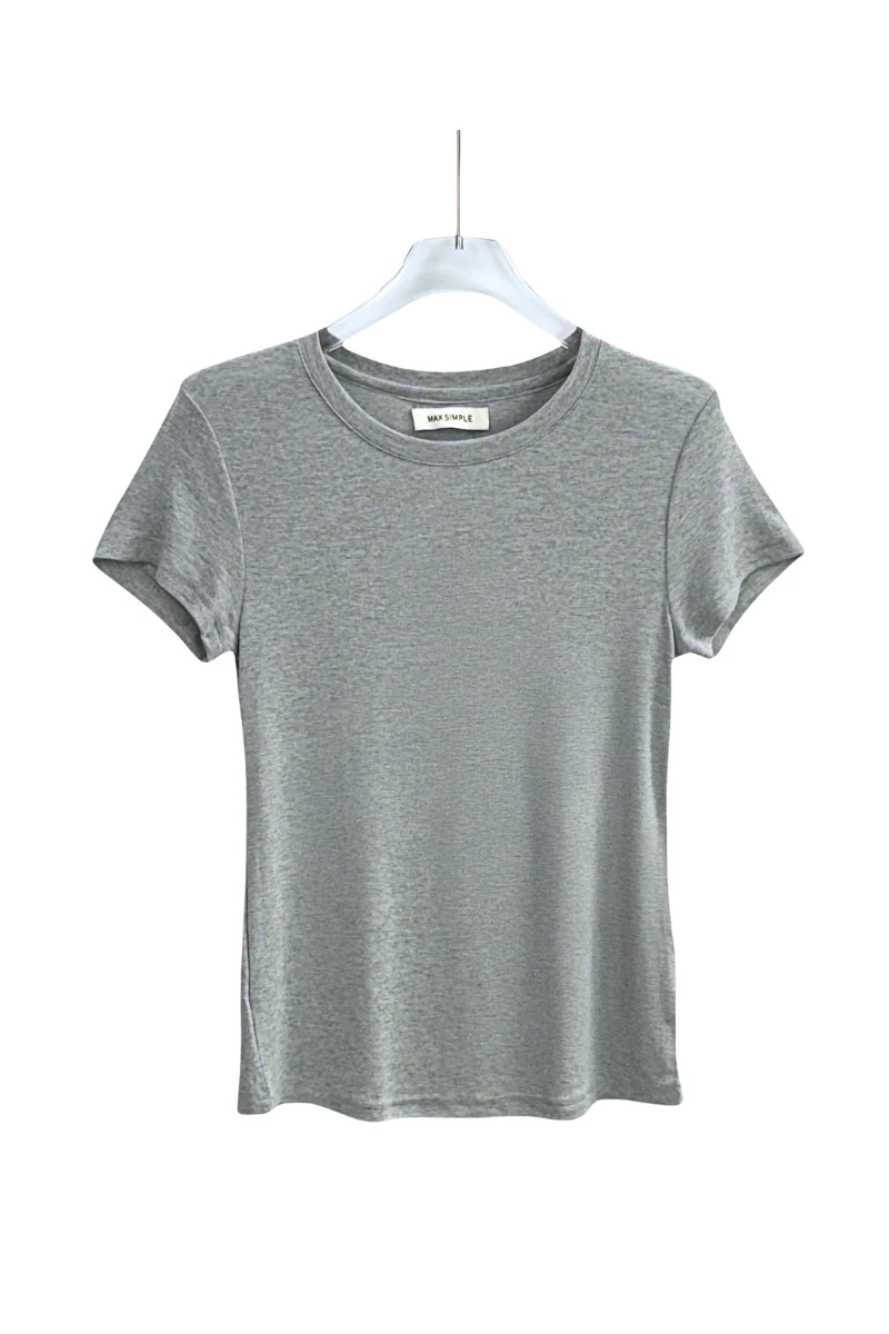 Max Simple Tiny Tee Grey