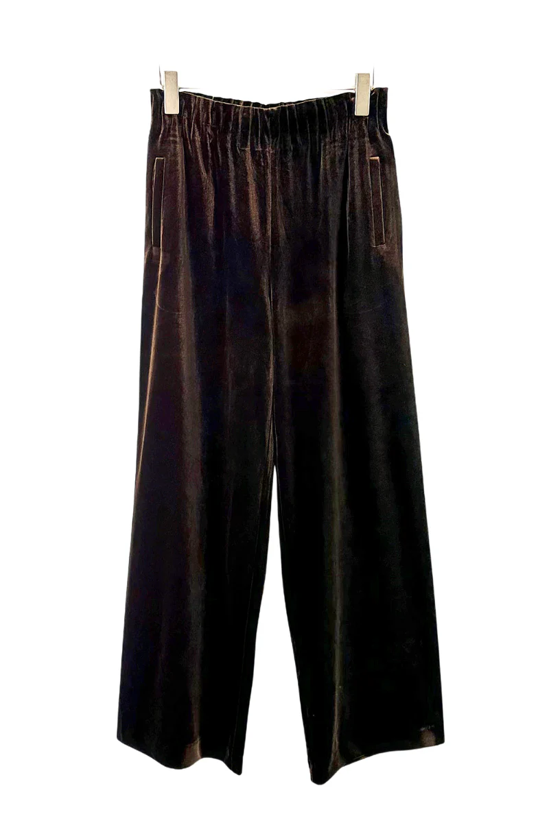 Max Simple Velvet Pants Coffee