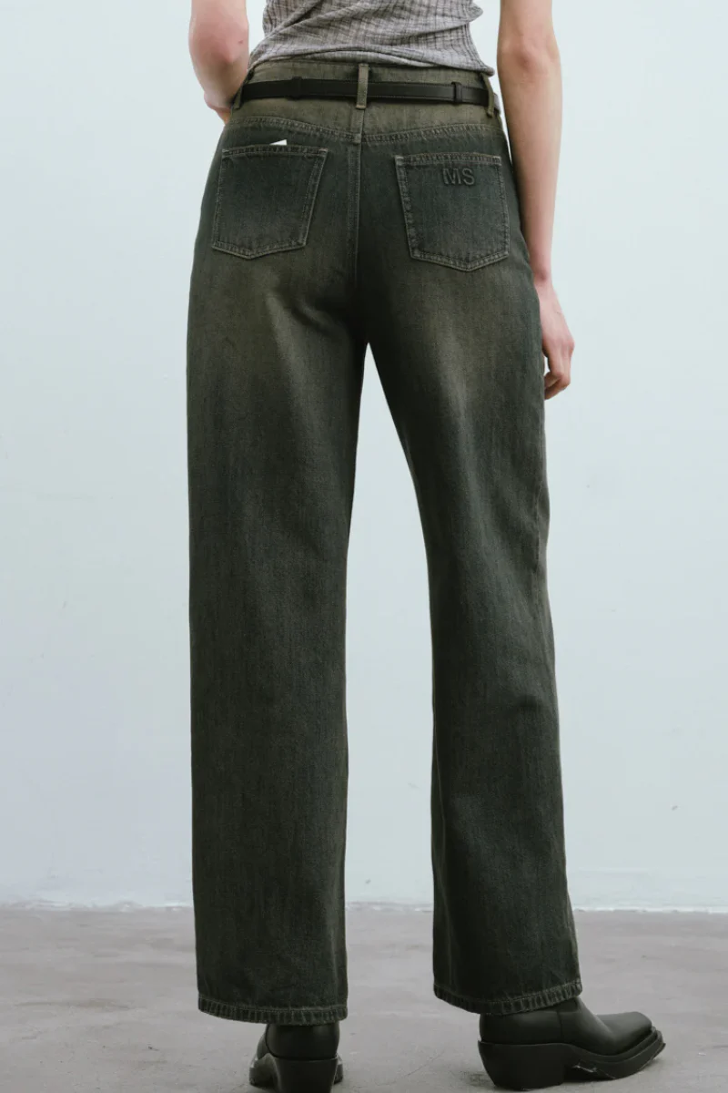 Max Simple Vintage Wash Denim Jeans Blue - Image 2