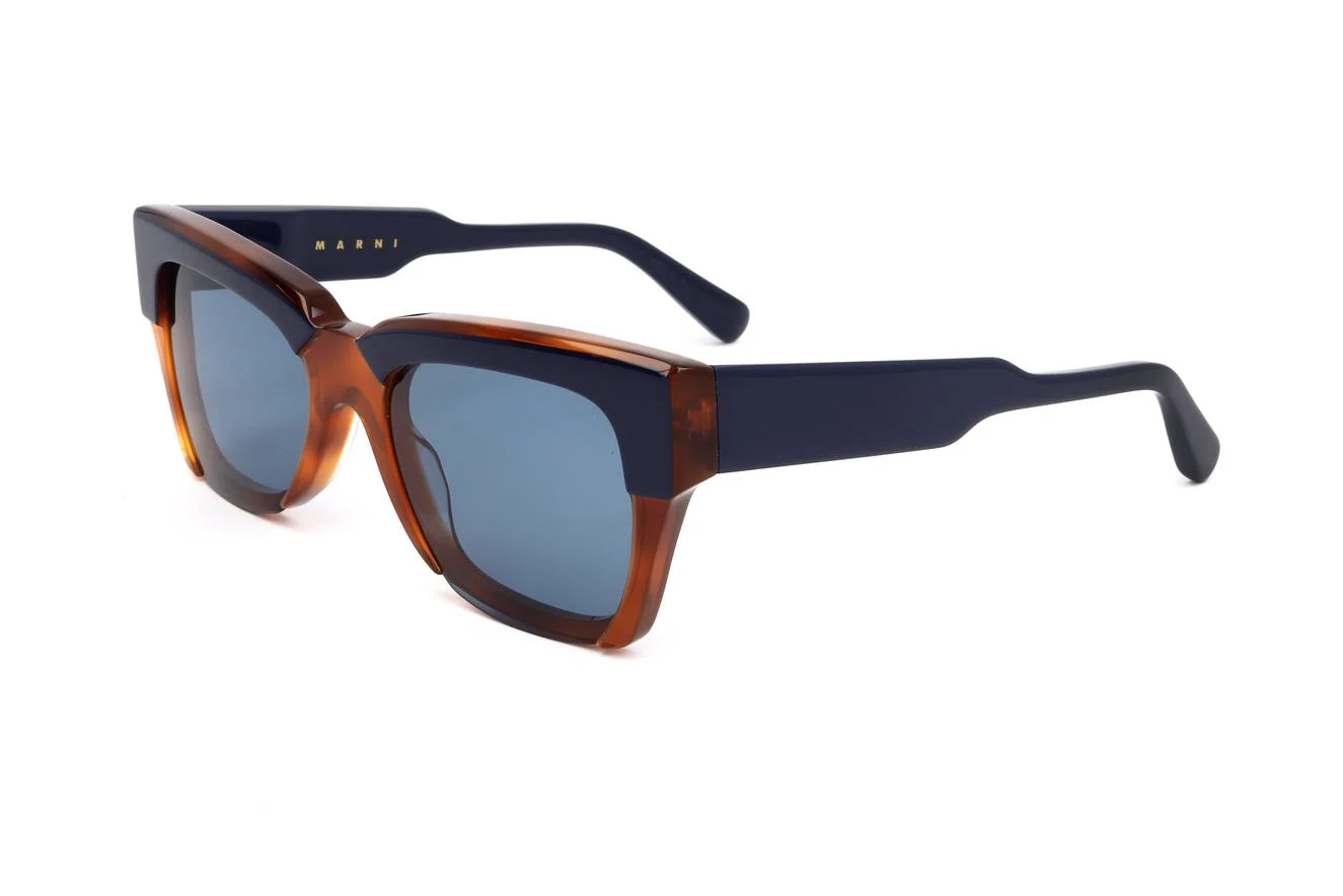 Marni ME638S 422 54 Sunglasses Blue/Havana - Image 2