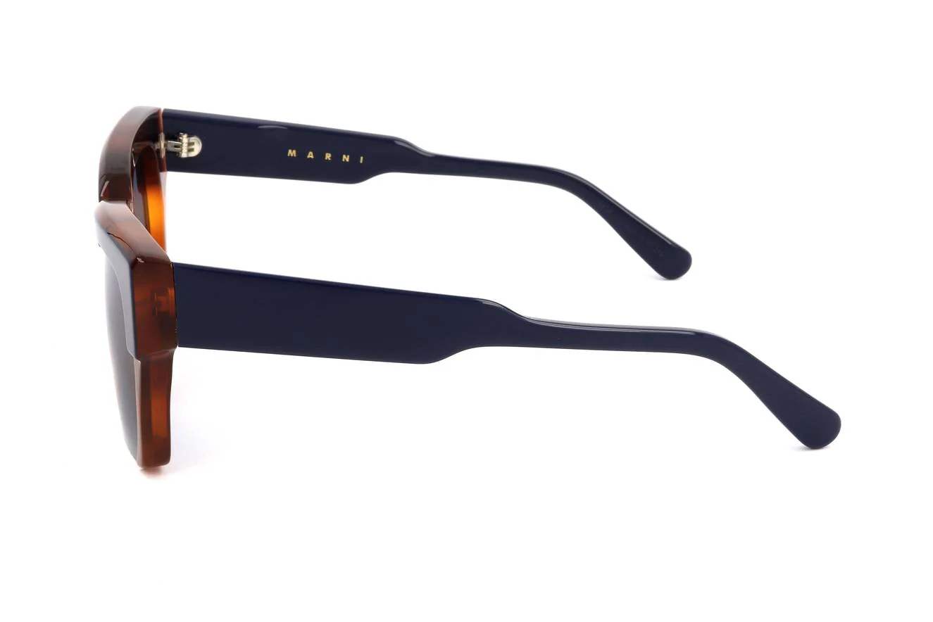 Marni ME638S 422 54 Sunglasses Blue/Havana - Image 3