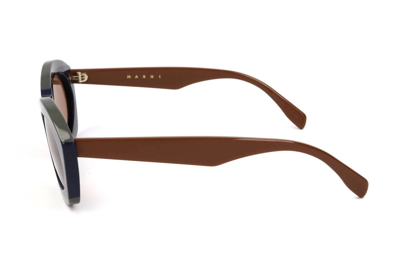 Marni ME647S 423 55 Sunglasses in Blue/Grey - Image 3