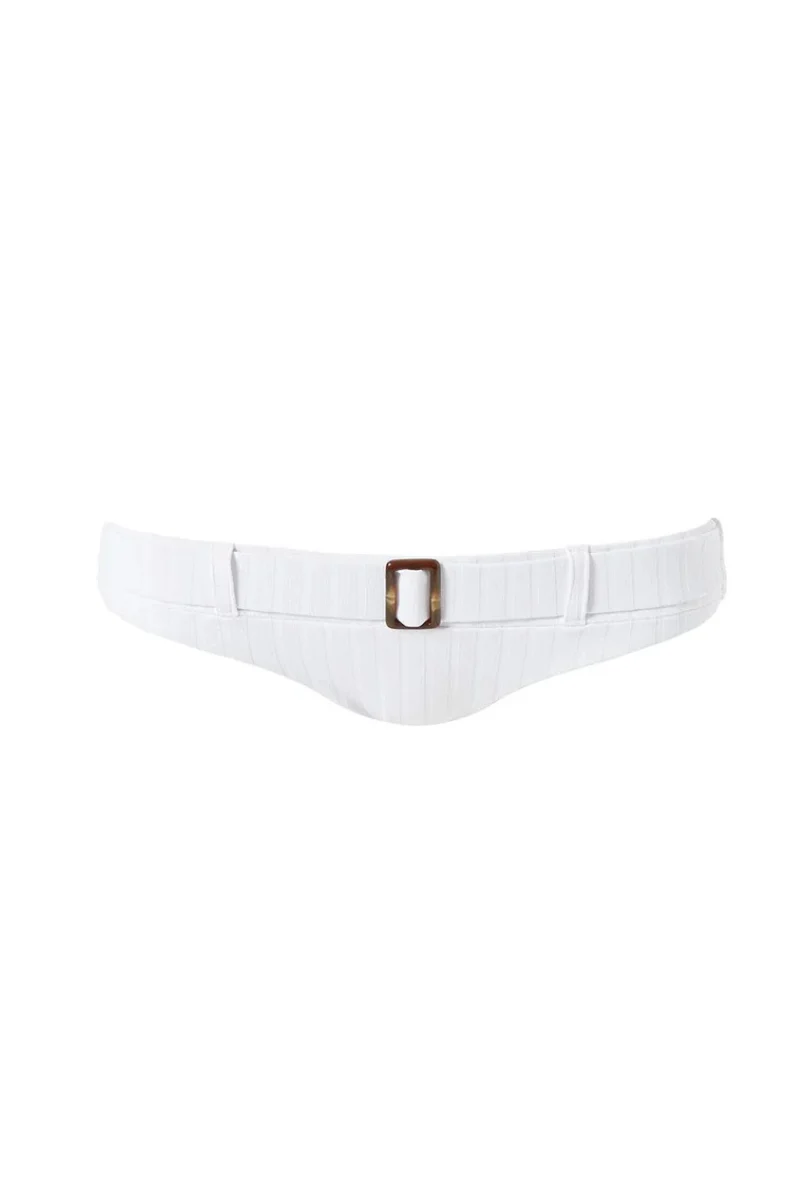 Melissa Odabash Tortola Bottom CR White Ribbed