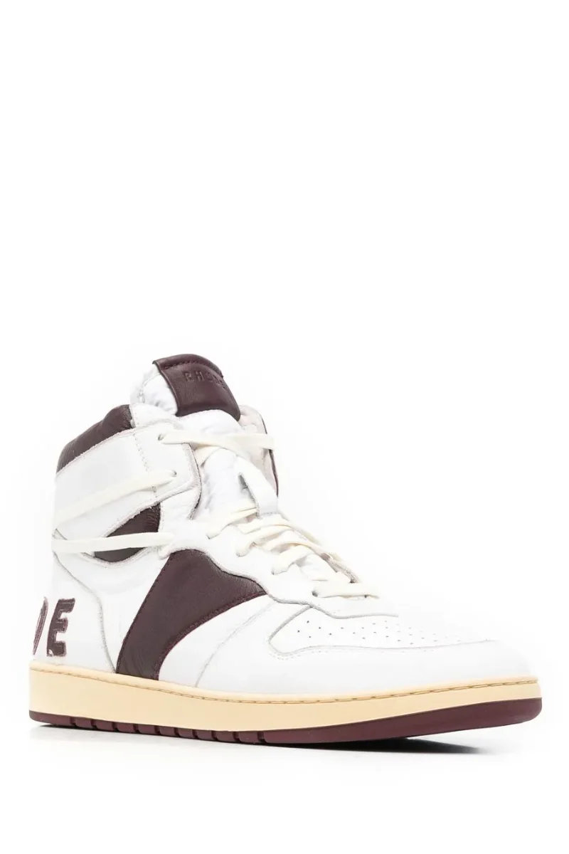 Mens | RHUDE Rhecess-Hi Sneakers Black/White