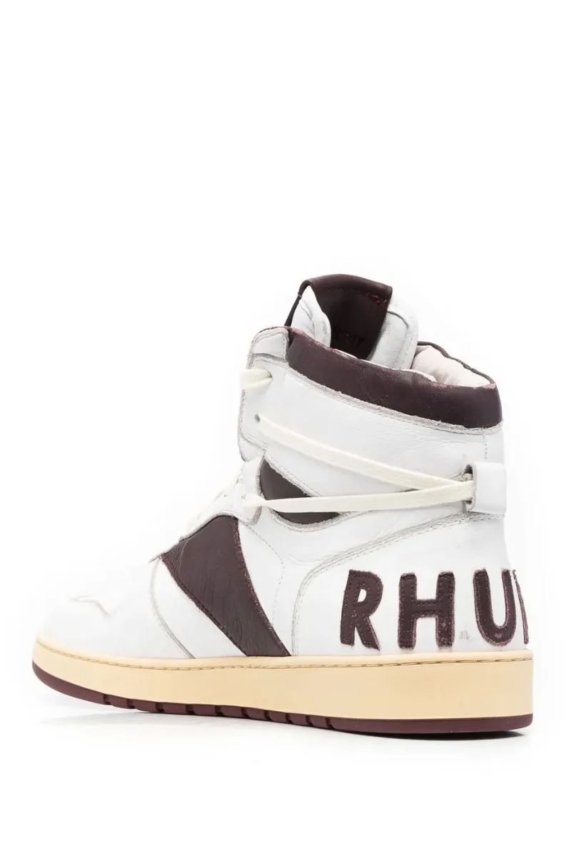 Mens | RHUDE Rhecess-Hi Sneakers Black/White - Image 2