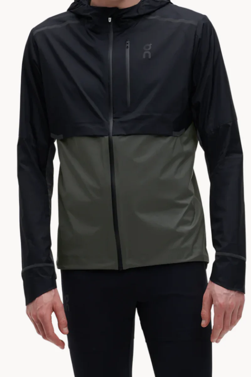 On Cloud Men's Weather Jacket Black And Olive