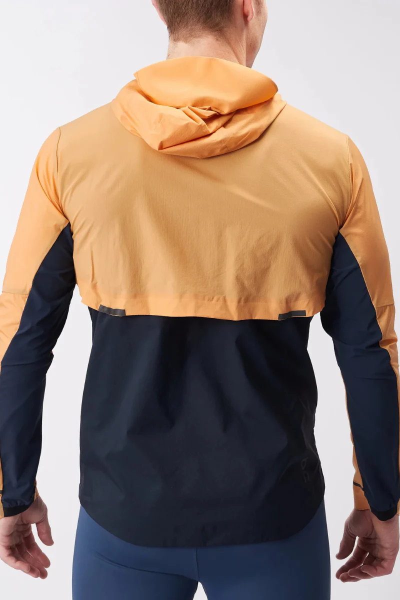 On Cloud Men's Weather Jacket Mango And Navy - Image 2