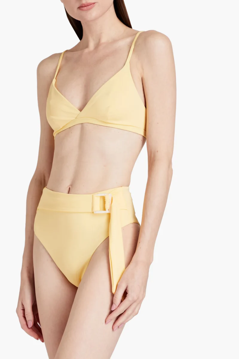Onia Anais High-Rise Bikini Briefs In Yellow - Image 2