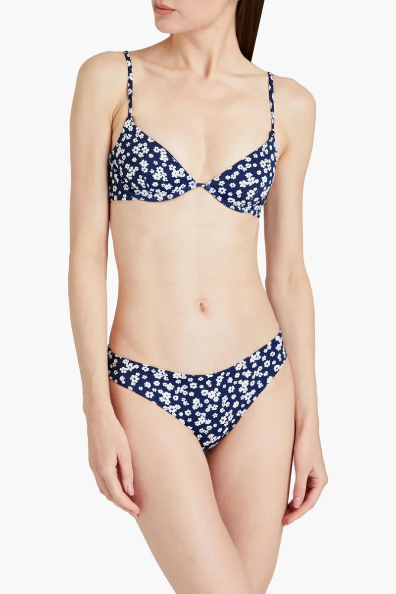 Onia Floral Print Low-Rise Bikini Briefs