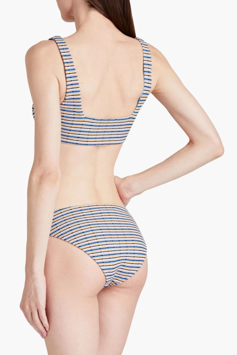 Onia Lily Bottom Striped Pique In Capri Multi - Image 3
