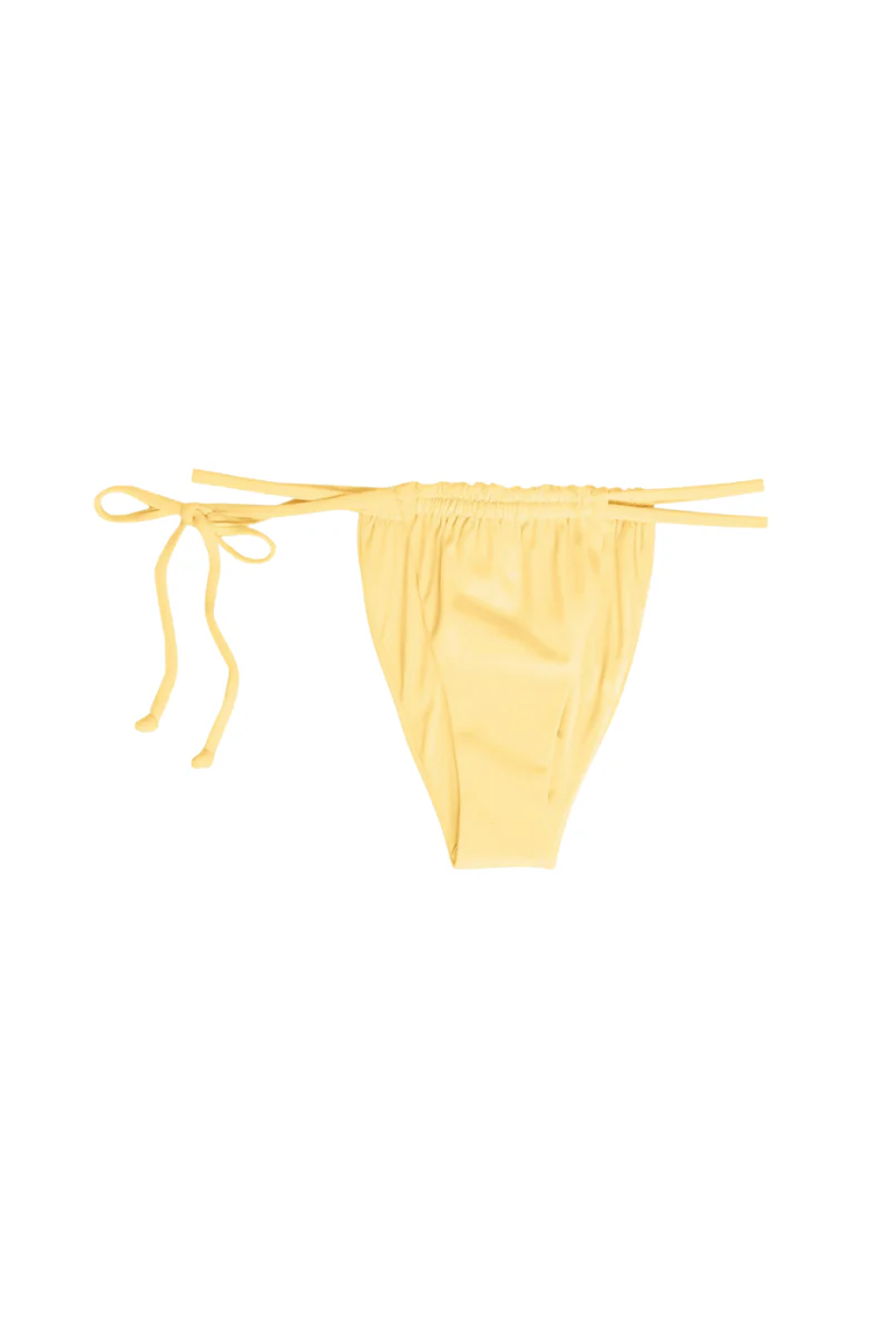 Onia Misha Low-rise Bikini Briefs In Pastel Yellow