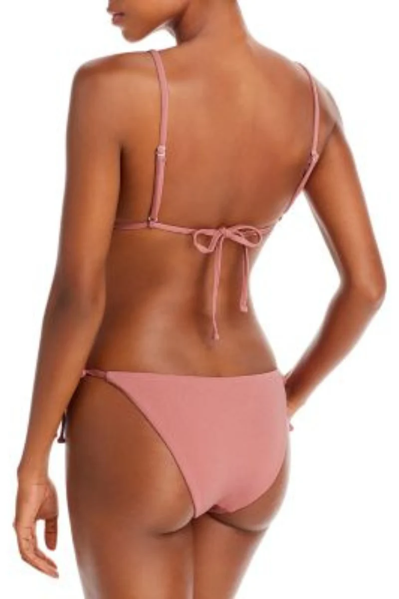 Onia Remi Triangle Bikini Top In Mauve - Image 2