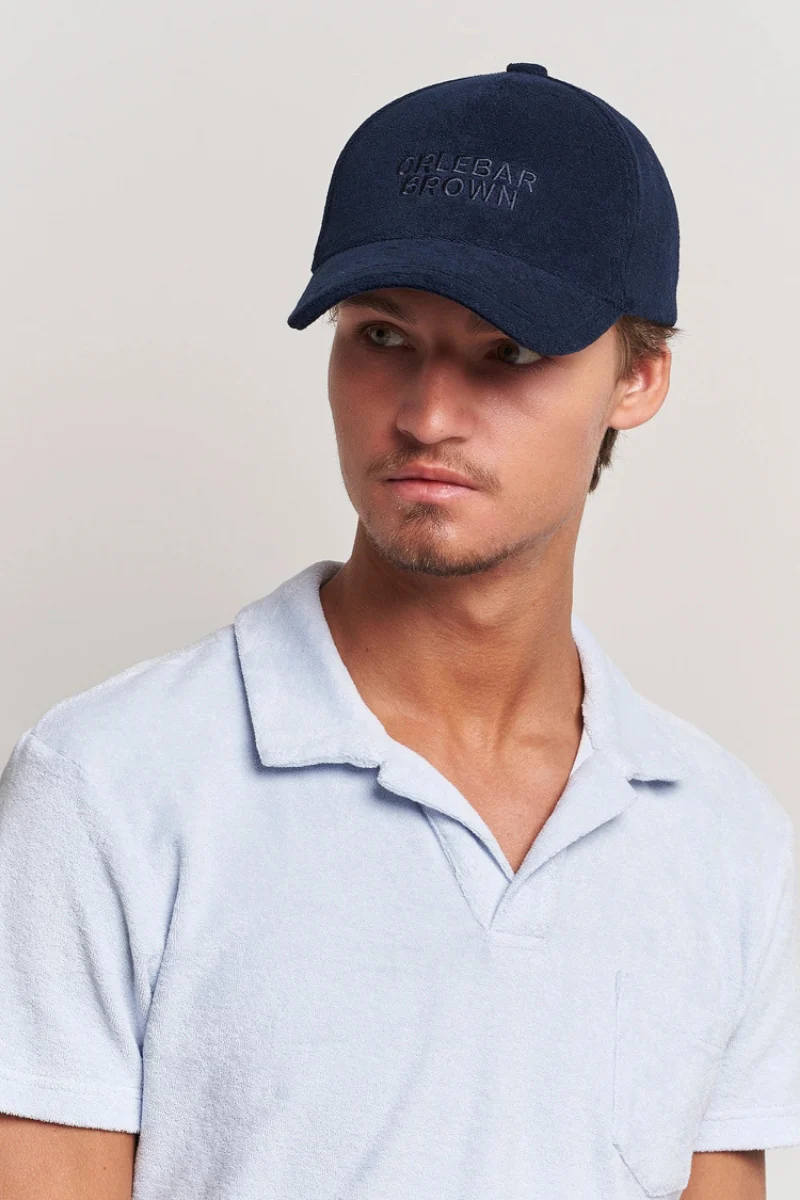 Orlebar Brown Ellwood Terry Cap-277923-Night Iris