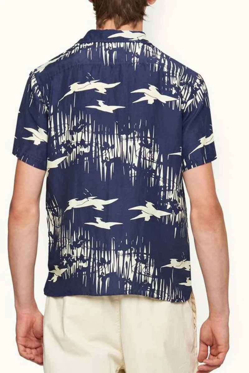 Orlebar Brown HIBBERT LIVING DREAM-278337-MIDNIGHT NAVY/SEA MIST - Image 3