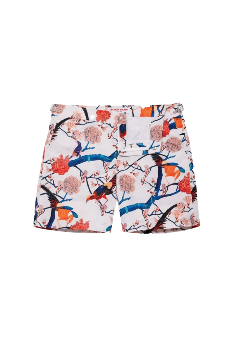 Orlebar Brown Kid'S Beachwear Russell Flight Of Fantasy-278040-White Sand