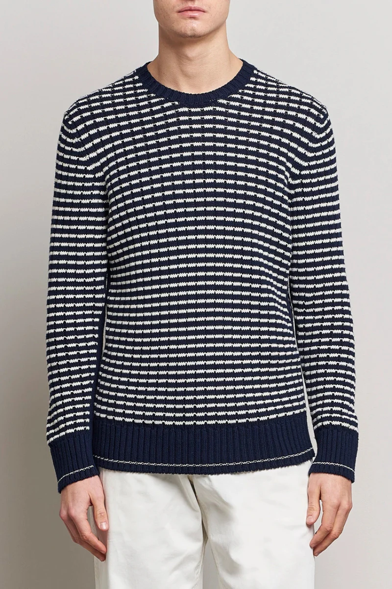 Orlebar Brown Lorca Side Stripe-277195-Night Iris/Sea Mist - Image 2