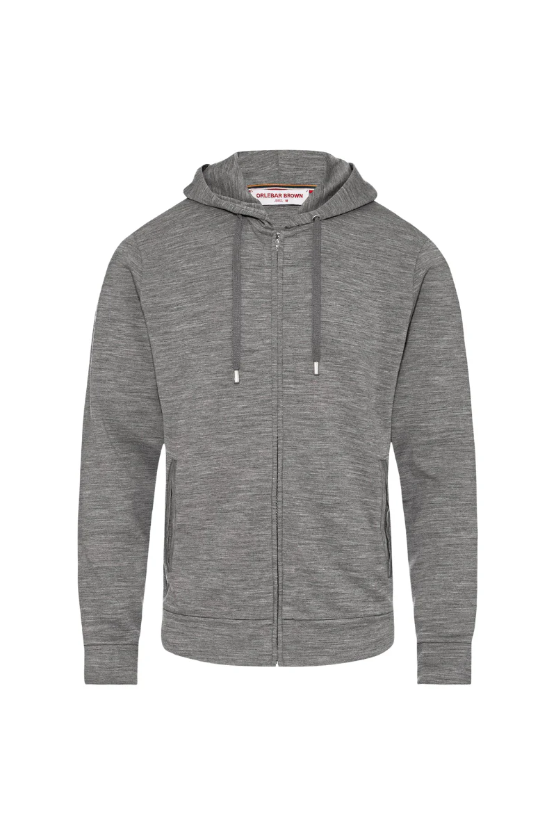 Orlebar Brown MATHERS SMART MERINO-277055-GREY MELANGE