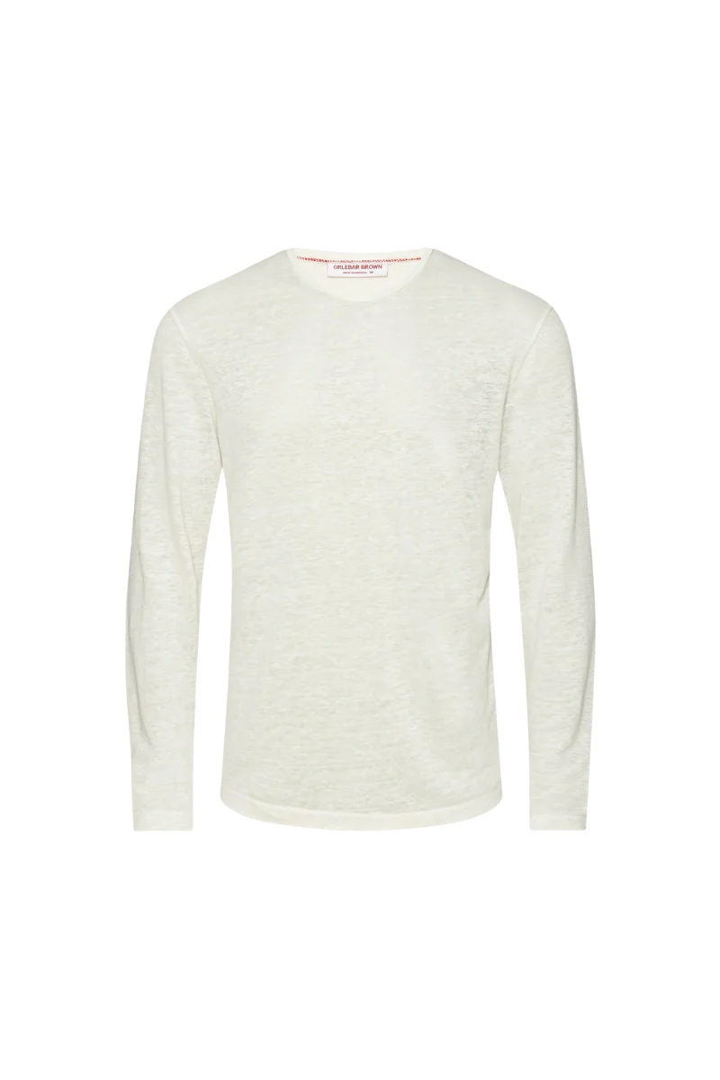 Orlebar Brown OB CLASSIC TEE LS CHAIN STITCH-277135-SEA MIST