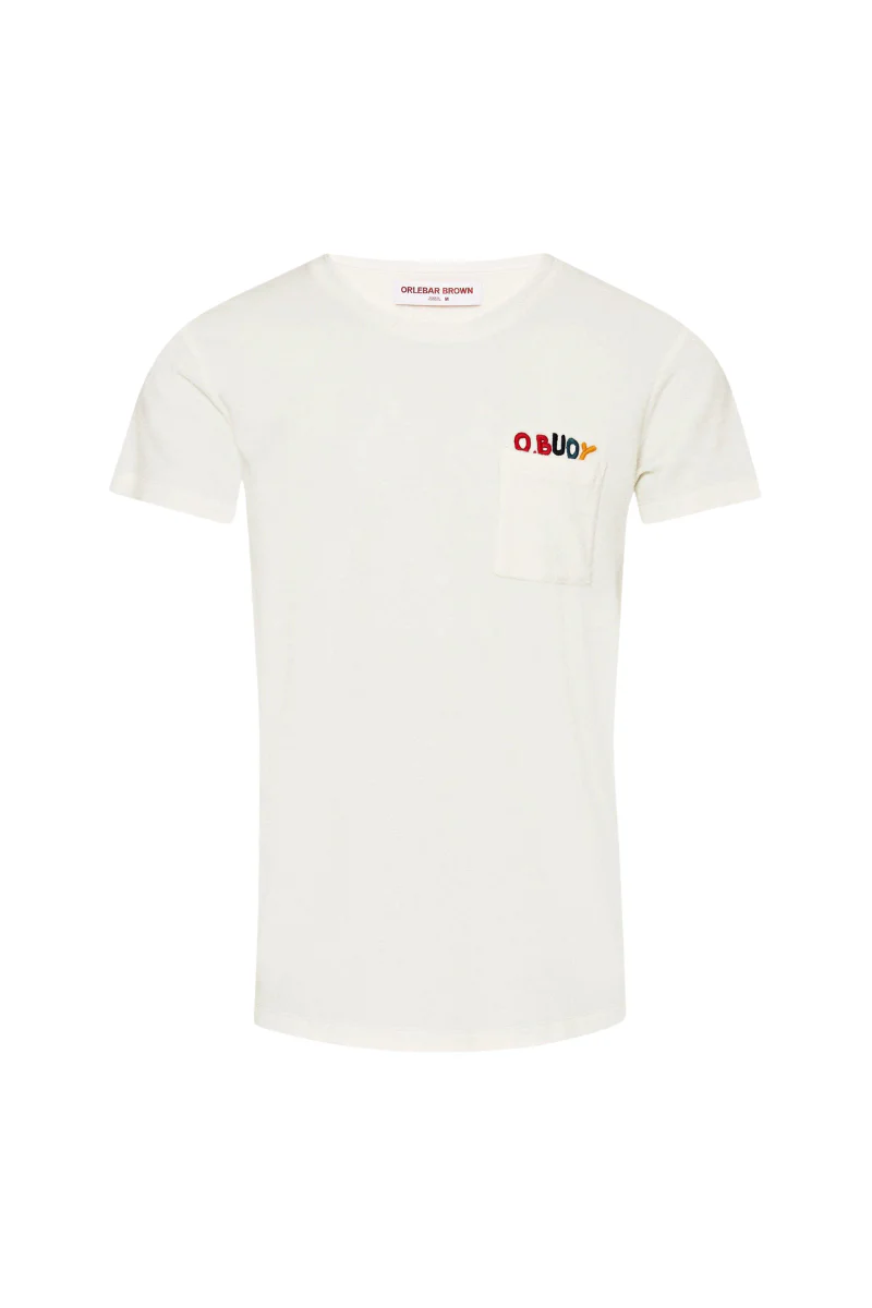 Orlebar Brown OB CLASSIC TOWELLING TEE O.BUOY-277842-WHITE SAND