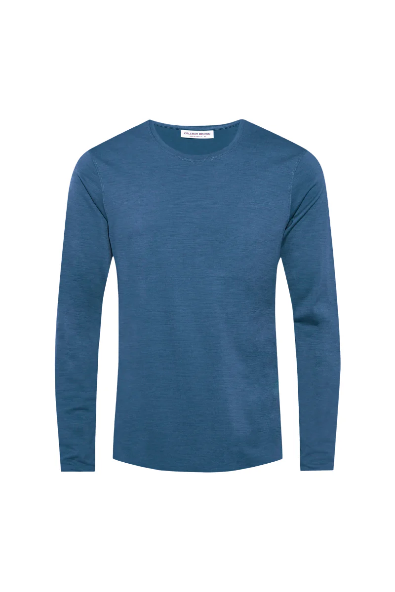 Orlebar Brown Ob-T Ls Merino-272695-Lake Blue