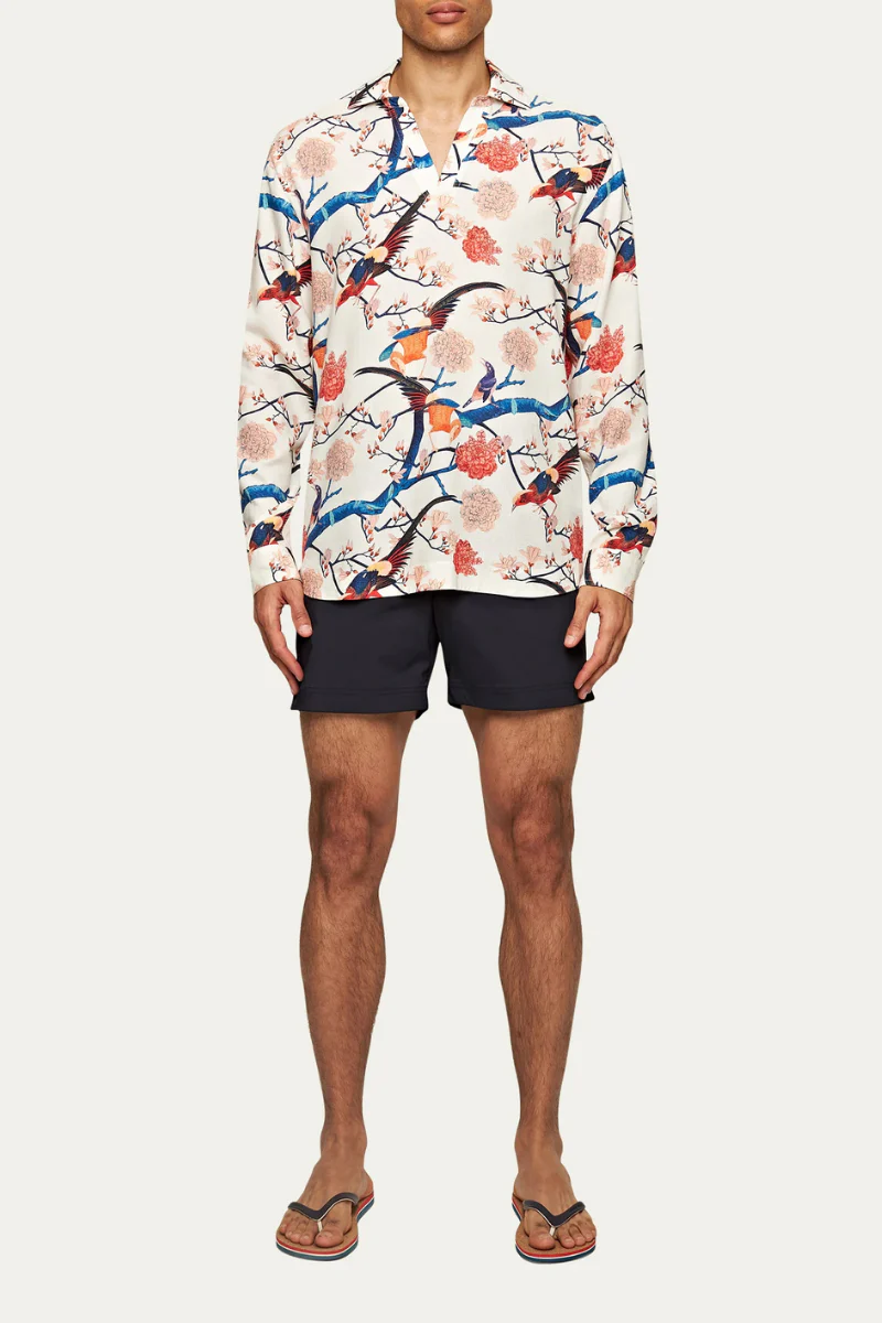 Orlebar Brown RIDLEY FLIGHT OF FANTASY-277986-WHITE SAND - Image 2