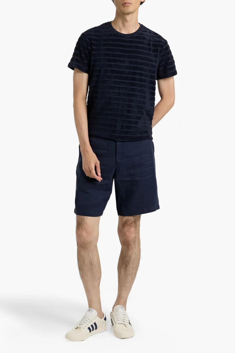 Orlebar Brown SAMMY TOWELLING STRIPE-276216-NIGHT IRIS - Image 2