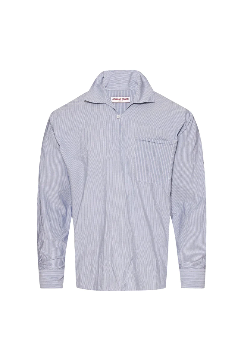 Orlebar Brown THWAITES MIX STRIPE-277104-SIGNAL BLUE/WHITE