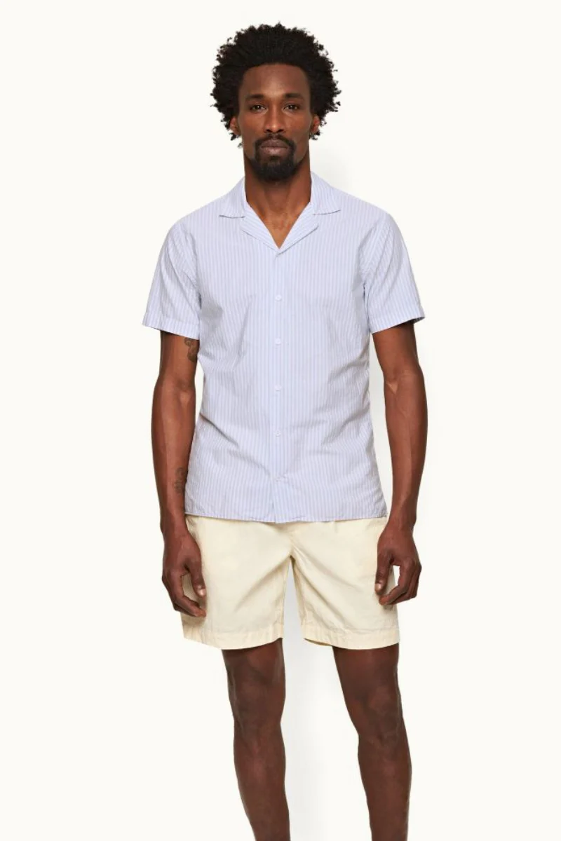 Orlebar Brown TRAVIS TWIN STRIPE-278024-LIGHT ISLAND SKY/WHITE - Image 2