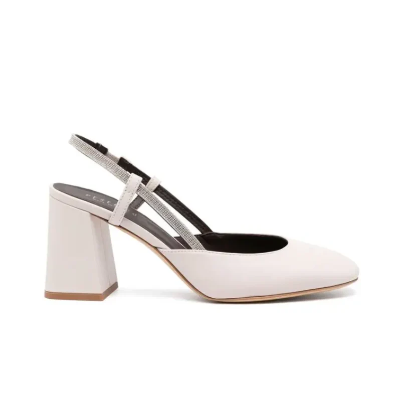 Peserico 85mm Rhinestone-Embellished Slingback Pumps
