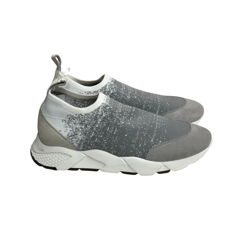 Peserico Grey Degradé Print Sneakers