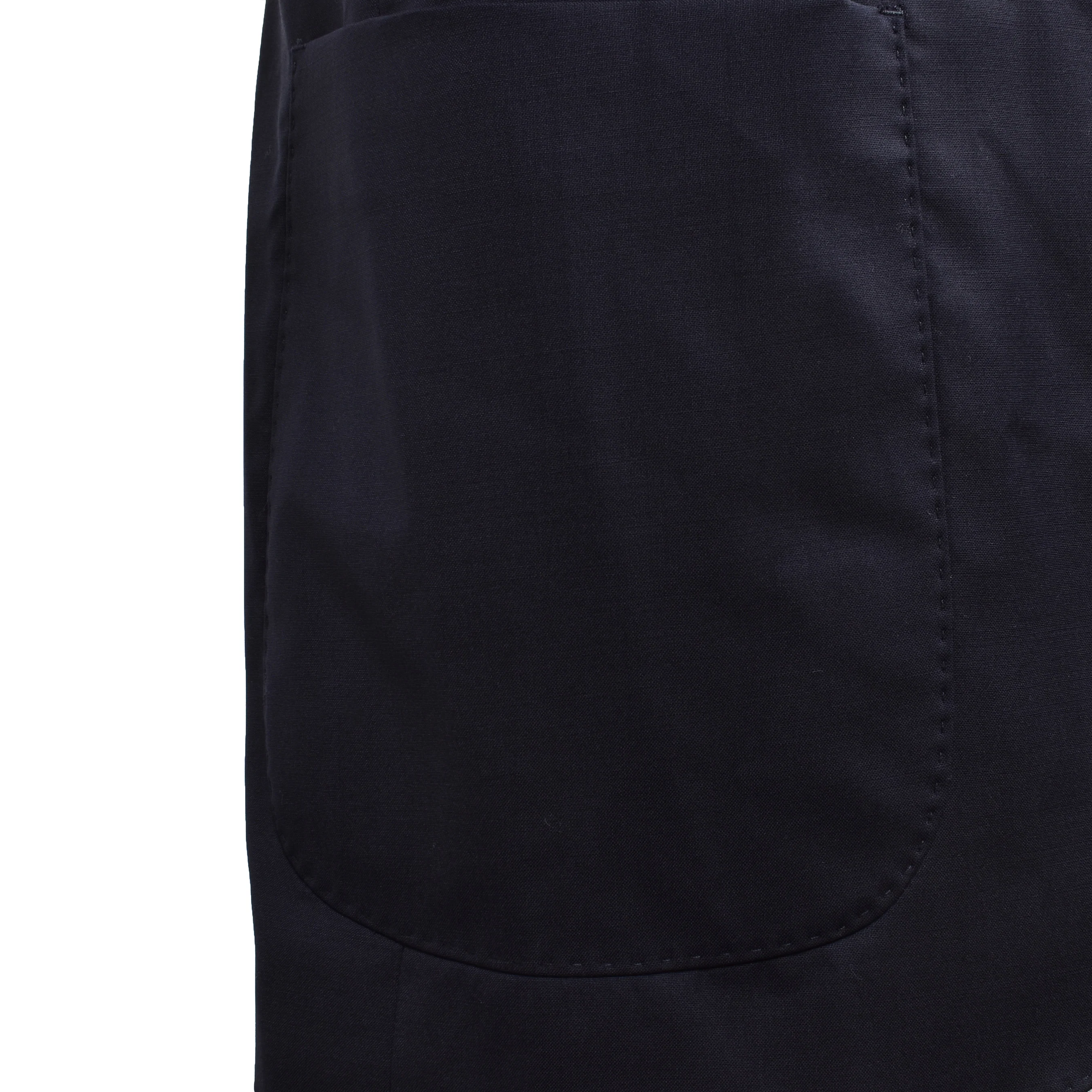 PESERICO MEN'S NAVY LINEN THREE-BUTTON BLAZER - Image 4