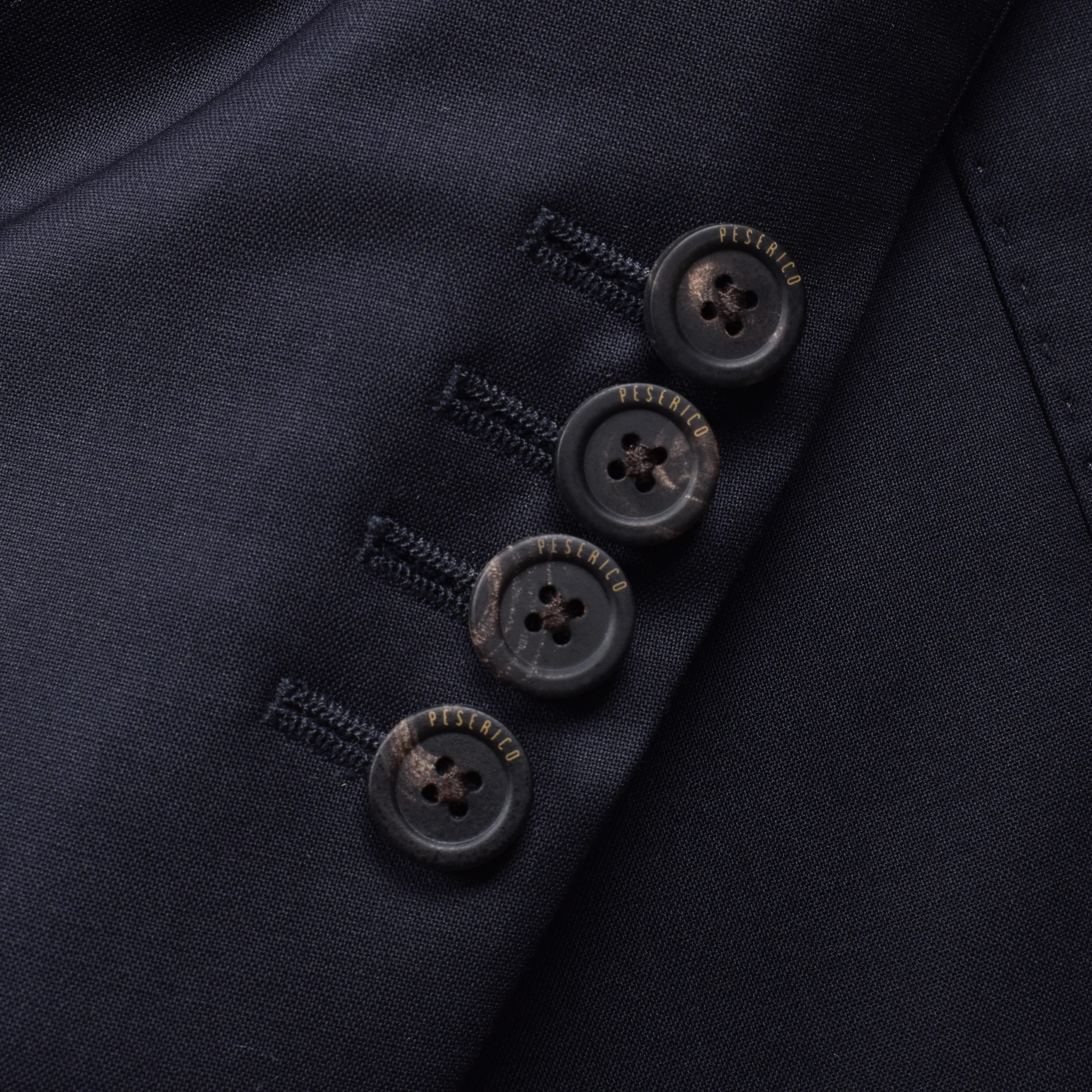 PESERICO MEN'S NAVY LINEN THREE-BUTTON BLAZER - Image 6