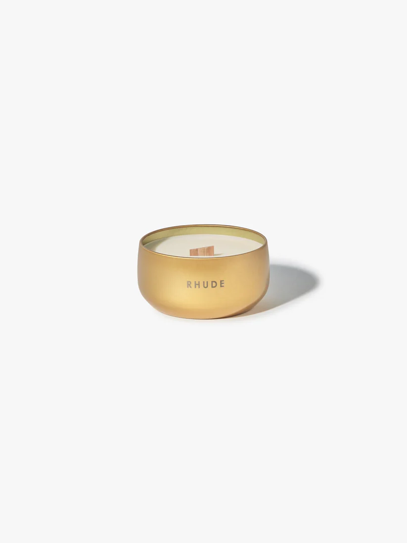RHUDE BANDANA TIN CANDLE- GOLD NWT