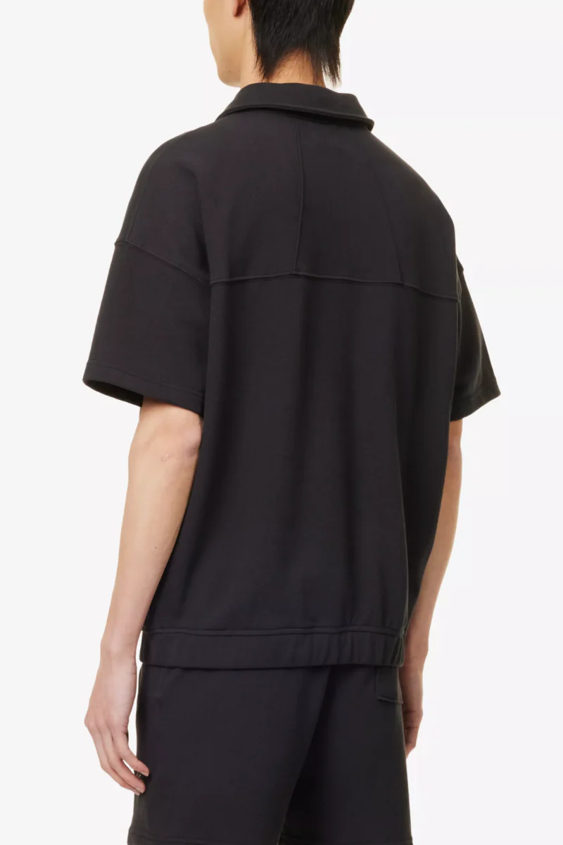 Rhude Black Embroidered Polo - Image 3