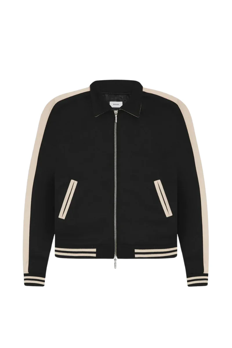 RHUDE Boys Signature Bomber - Black