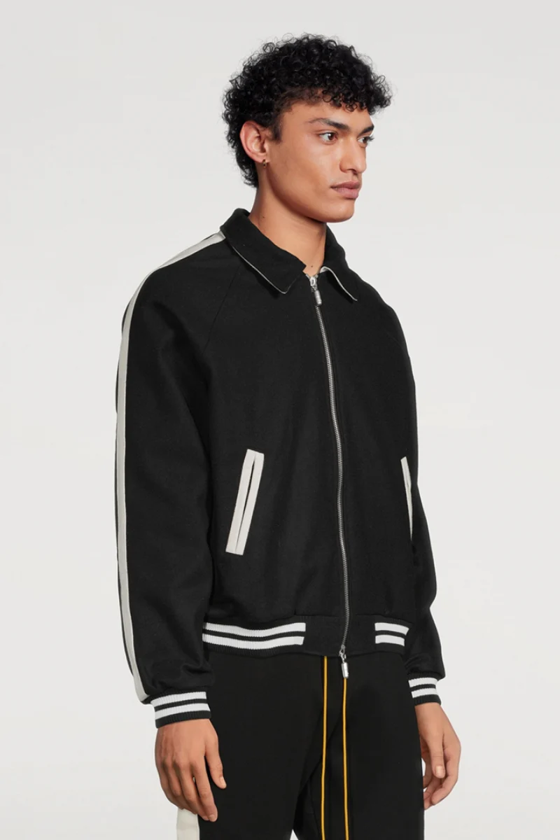RHUDE Boys Signature Bomber - Black - Image 3