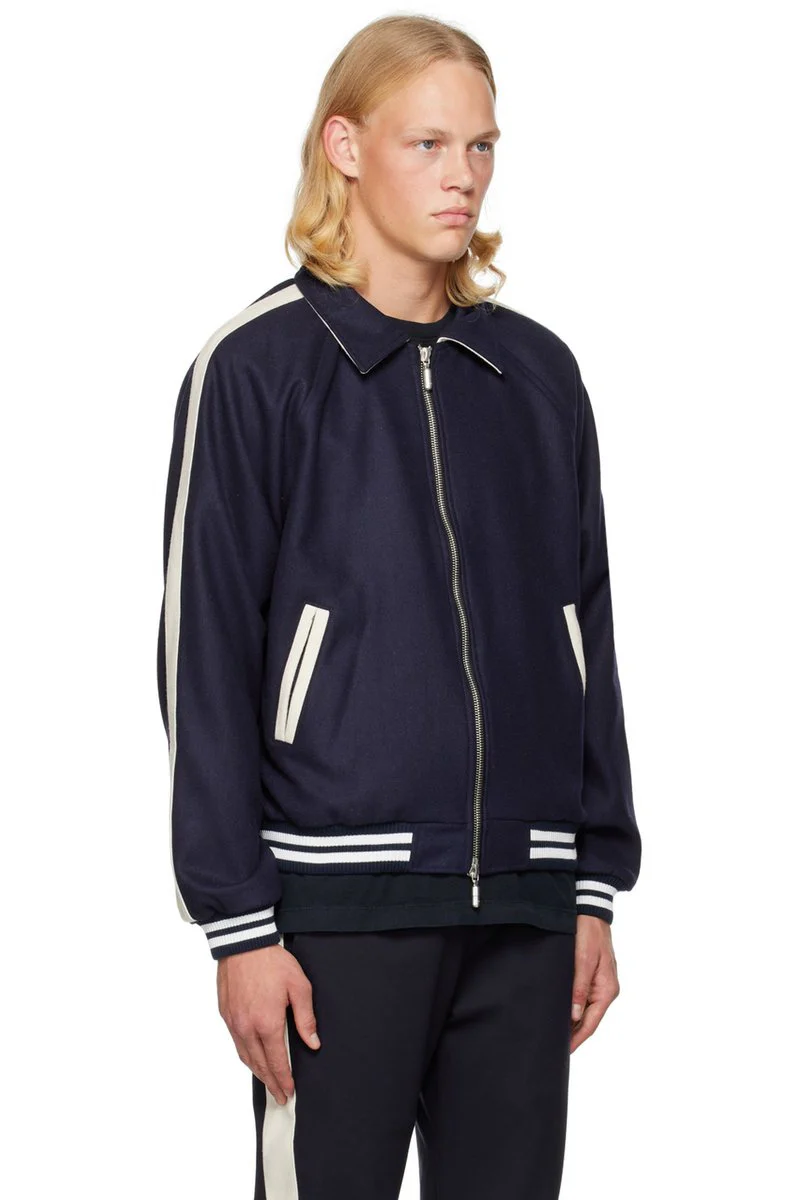 RHUDE Boys Signature Bomber - Navy - Image 3