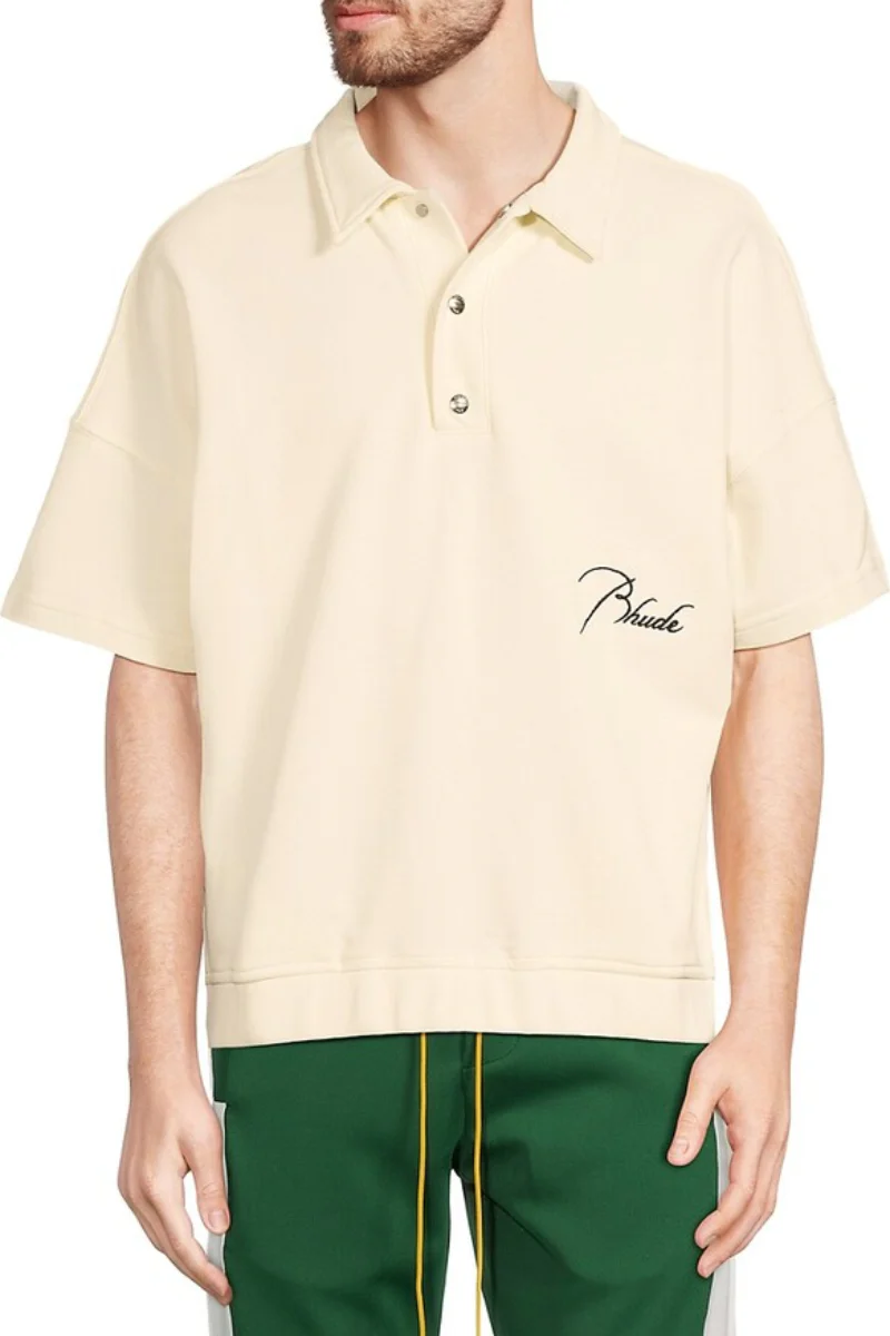 Rhude Logo Dropped Shoulder Polo - Image 2